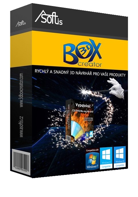 Asoftis 3D Box Creator: krabice na software i s 3D grafikou