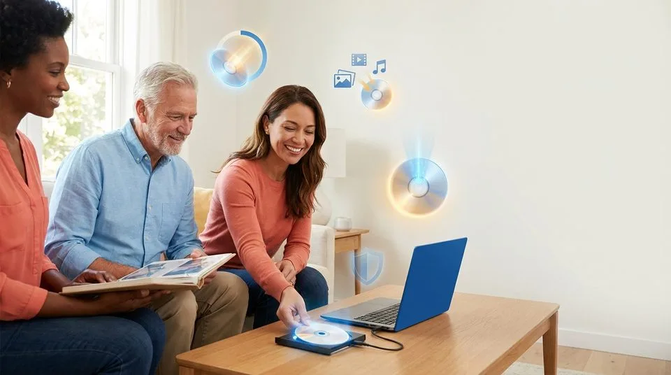 Asoftis Burning Studio při vypalování s externí vypalovačkou a optickými disky